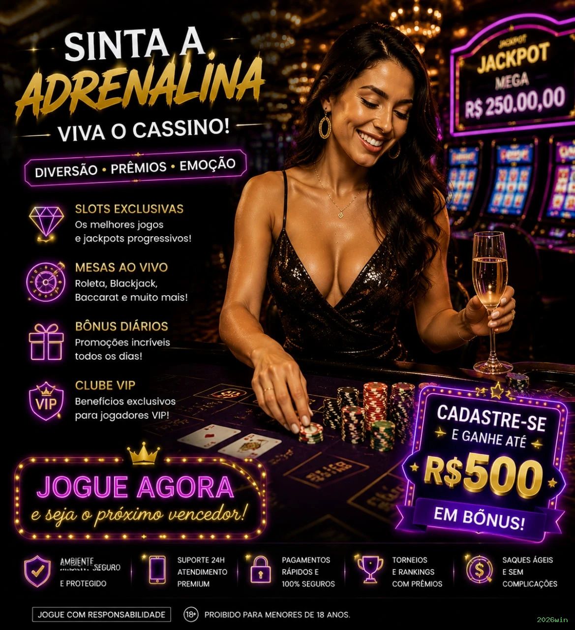 Cassino ao vivo 2026win dealers